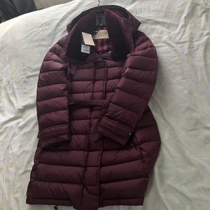 Burberry Britt Burgundy Down Jacket